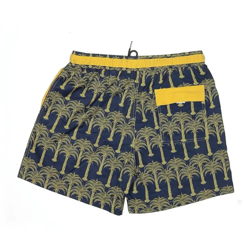Krissy King Palm Dreams Trees Print Swim Trunks M